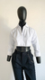 CAMISA CROPPED BRANCA - P