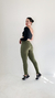 CALÇA LEGGING VERDE CANELADA - comprar online