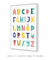 Quadro Decorativo Infantil ABC Alfabeto Rosa