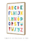 Quadro Decorativo Infantil ABC Alfabeto Rosa na internet