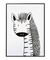 Quadro Decorativo Infantil Zebra Animais Traço