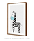 Quadro Decorativo Infantil Zebra Azul Safari na internet