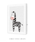 Imagem do Quadro Decorativo Infantil Zebra Rosa Safari