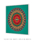 Quadro Decorativo Mandala Amarela Verde e Vermelha - comprar online