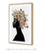 Quadro Decorativo Mulher Negra Flores na Cabeça - comprar online