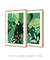 Quadros Decorativos Folhagens Verdes - Composição com 2 Quadros - comprar online
