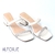 Sandália Salto Bloco Tira Sua Cia 15660 Off White - comprar online