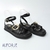 Sandália Flatform Tira Sua Cia 15664 Preto - comprar online