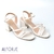 Sandália Salto Alto Tira Sua Cia 15713 Off White - comprar online