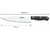 Cuchillo negro con remaches ART 8306 15 cm - comprar online