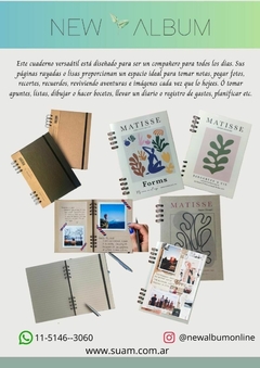 CUADERNO PERSONALIZADO A5 (15x21cm) 80 hojas. - SUAM SRL - new album MAYORISTA