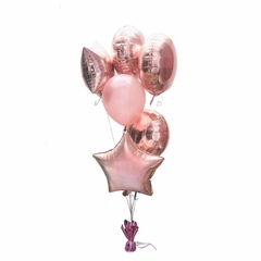 COMBO DE GLOBOS CON HELIO PINK