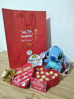 CAJA DE CORAZON CON STITCH