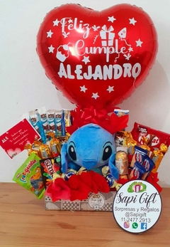 BOX GOLOSINAS-PELUCHE PARA CELEBRAR EL AMOR - Sapi Gift