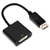 Cabo Conversor Displayport Macho X DVI-I 24+5 Fêmea Dual Link Preto JC-CB-DDVI F3