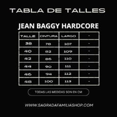 JEAN BAGGY - HARDCORE - Sagrada Familia Shop