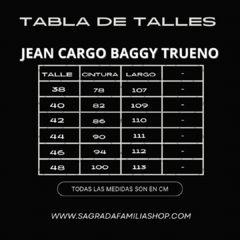 JEAN CARGO BAGGY - TRUENO - Sagrada Familia Shop