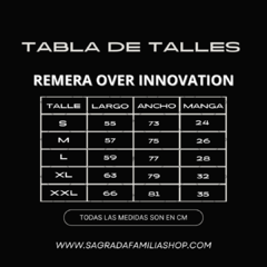 REMERA OVER INNOVATION - Sagrada Familia Shop