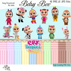 Cry Babies clipart & Digital Papers , PNG images, scrapbook
