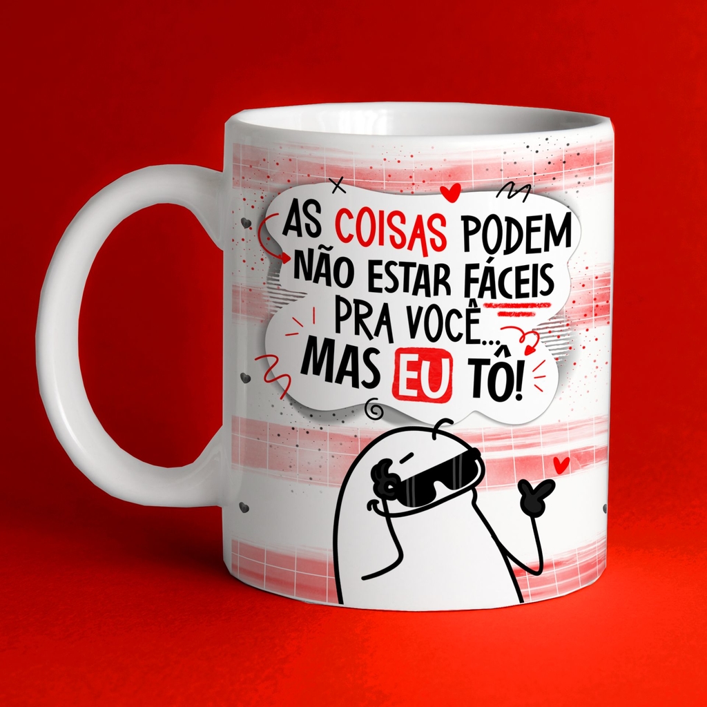 Caneca Flork Meme Meu Amor Por Você é Grande