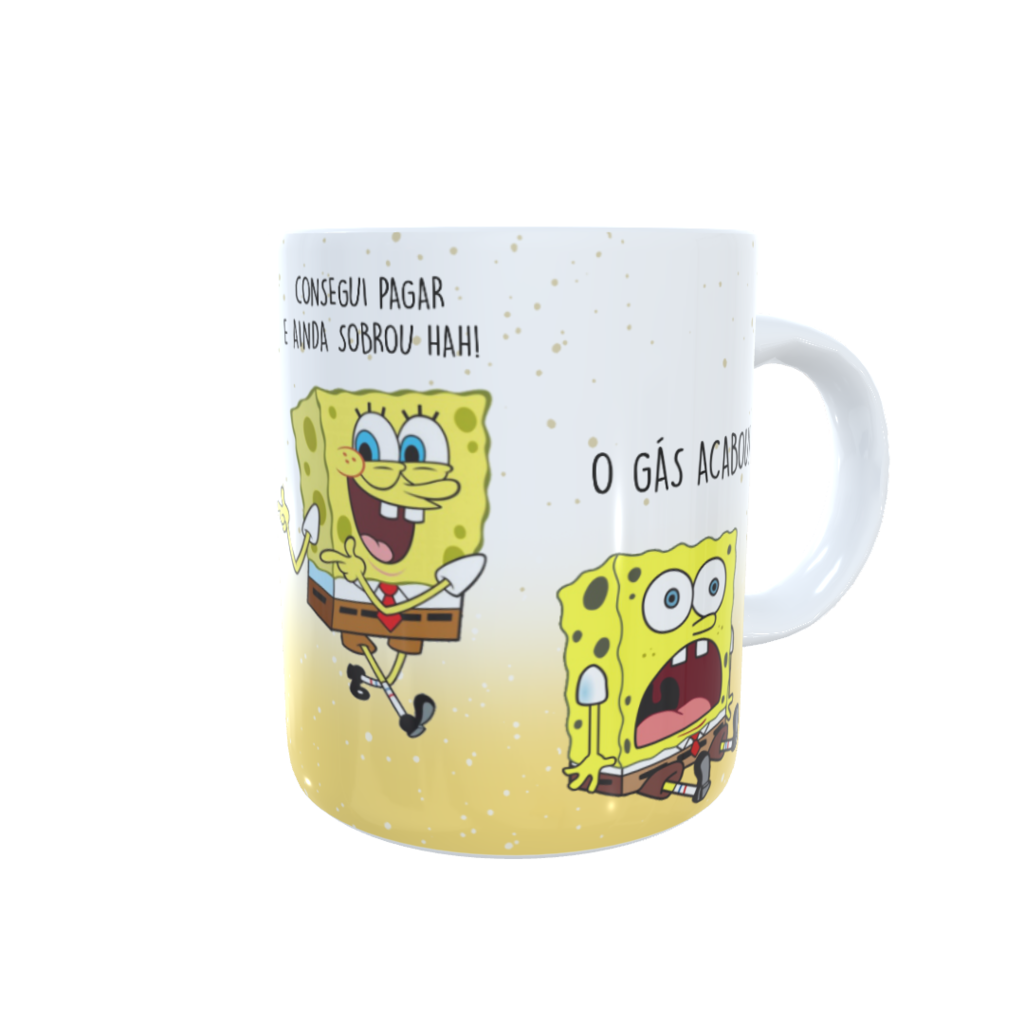 Caneca Bob Esponja - Todos Os Dias Me Ligam