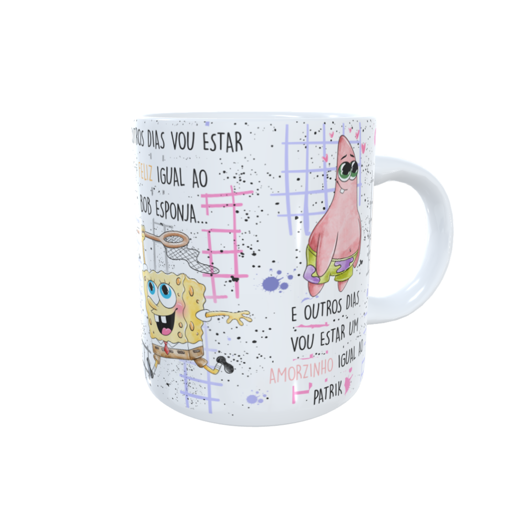 Caneca Bob Esponja - Todos Os Dias Me Ligam