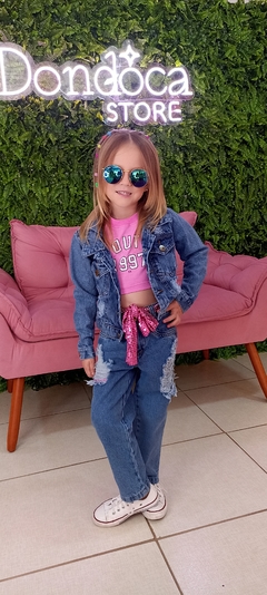 Jaqueta best sale jeans kids