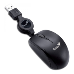 MOUSE GENIUS MICROTRAVEL V2 USB NEGRO RETRACTIL