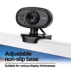 Webcam Argomtech HD 720P con Micrófono 360° - Negro - tienda online