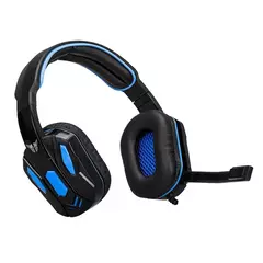 Auricular Gamers con Micrófono Over Ears Argomtech Combat USB Negro-Azul