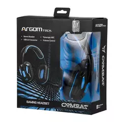 Auricular Gamers con Micrófono Over Ears Argomtech Combat USB Negro-Azul en internet