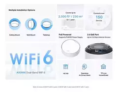 ROUTER TP-LINK AX3000 MESH PACK X2 POE en internet