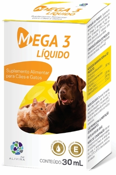 Suplemento Pet Ômega 3 Mega 3 Líquido Alivira Pet 30mL - comprar online