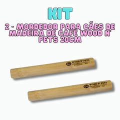 Kit 2 Unid Mordedor para Cães de Café Wood N' Pets 20cm - comprar online