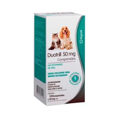 Duotrill Enrofloxacina Cães e Gatos 50mg 10 Comp Duprat