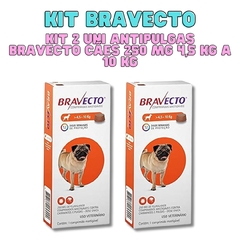 Kit 2 Uni Antipulgas Bravecto Cães 250 Mg 4,5 a 10 Kg Msd - comprar online