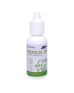 Kit 2 Unid de Aderocal D3 Nutrisana Mundo Animal 20ml - Caramello Pet