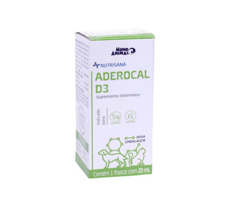 Suplemento Pet Aderocal D3 Nutrisana Mundo Animal 20mL