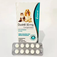 Duotrill Enrofloxacina Cães e Gatos 50mg 10 Comp Duprat - comprar online