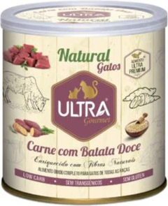 Ultra Premium Gourmet Gato Carne com Batata Doce 300gr Natural Caes