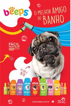 Shampoo 2 em 1 Pets de Pelos Curtos Beeps 500mL Melância - comprar online