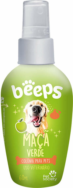 Perfume Colônia para Pets Beeps Pet Society 60mL Maçã Verde