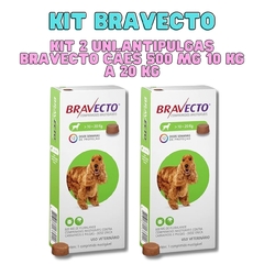 Kit 2 Uni Antipulgas Bravecto Cães 500 Mg 10 a 20 Kg Msd - comprar online