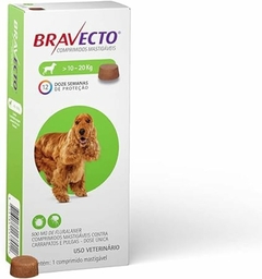 Anti Pulgas e Carrapatos Bravecto 500 Mg 10 a 20 Kg Bravecto