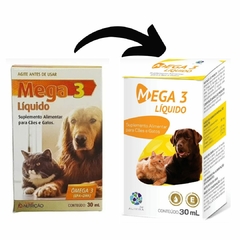 Suplemento Pet Ômega 3 Mega 3 Líquido Alivira Pet 30mL