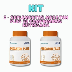 Kit 2 Unid Suplemento Megaton Plus Nutrisana 30 Compr - comprar online