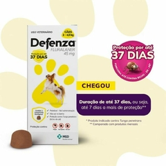 Antipulgas Defenza Cães de 2 a 4,5kg 45mg Msd na internet