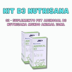 Kit 2 Unid de Aderocal D3 Nutrisana Mundo Animal 20ml - comprar online