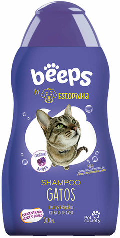 Shampoo para Gatos Beeps by Estopinha 500mL Cheirinho Amora