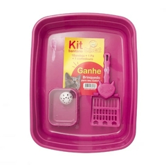 Kit Sanitário Bandeja Higiênica para Gatos Brincat - Caramello Pet